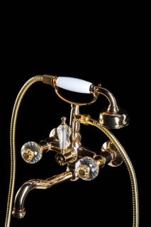 Смеситель для ванны Boheme Flora золото 293-FL